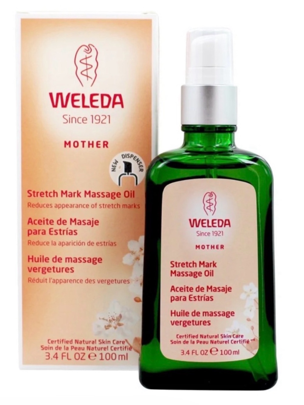 Weleda Mother Stretch Mark Massage Oil - Green
